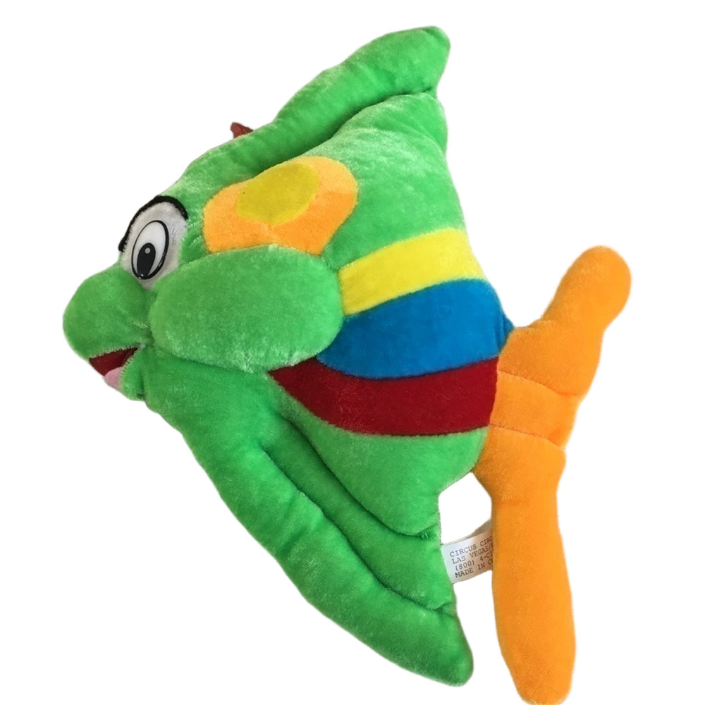 Vintage Circus Circus Las Vegas Plush Tropical Fish Hanging Souvenir Stuffed 12"